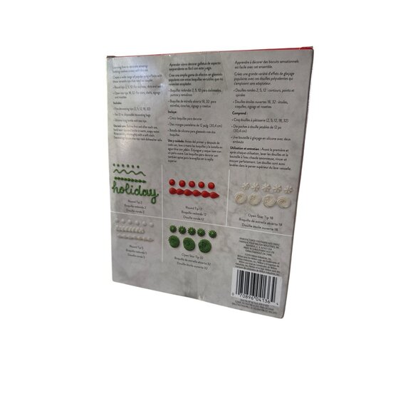 Wilton Cookie Decorating Set Icing Tip Bag Christmas Baking - Picture 2 of 5